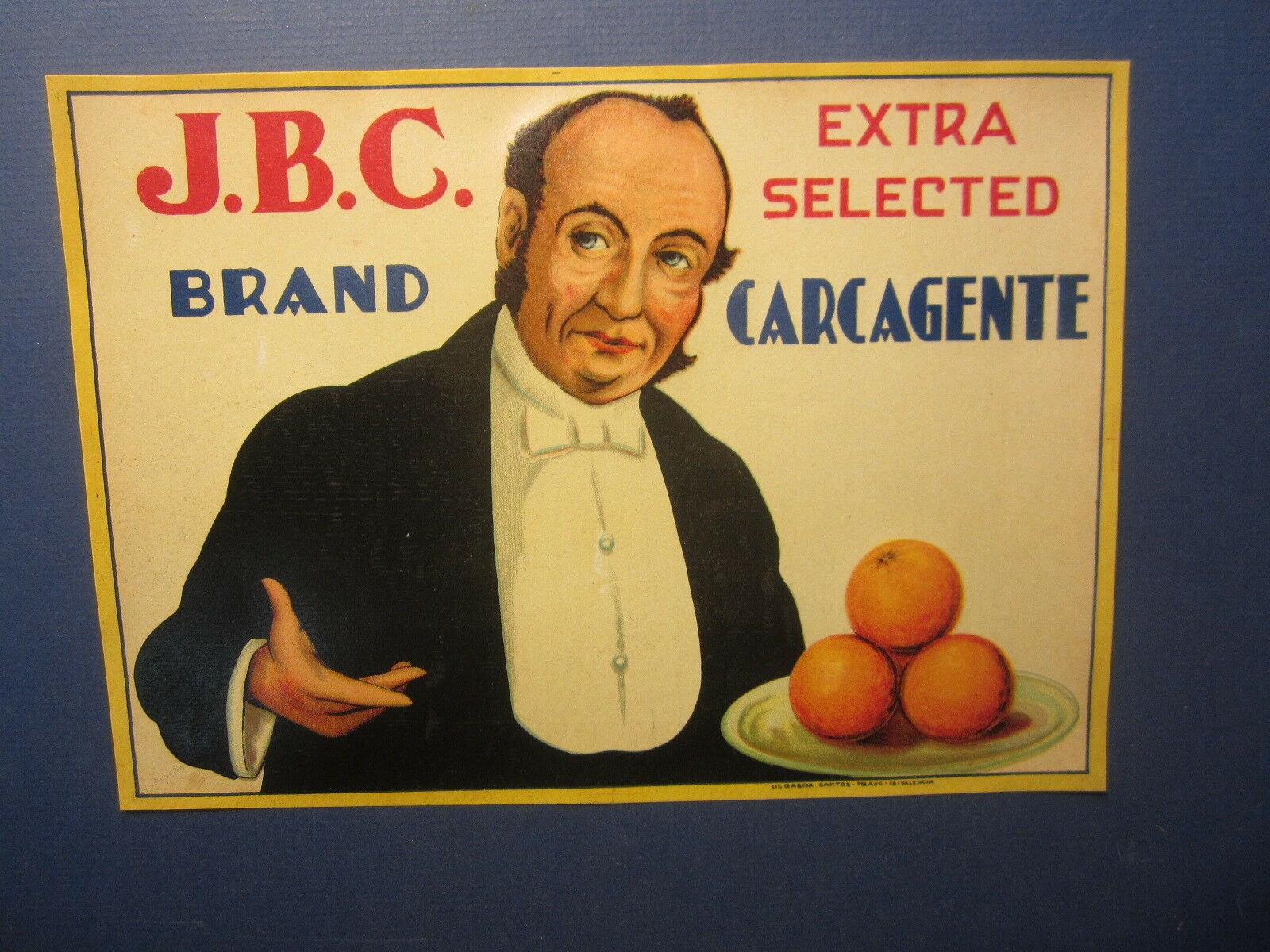 Old Vintage - J.B.C. Brand - Butler - Spanish O...