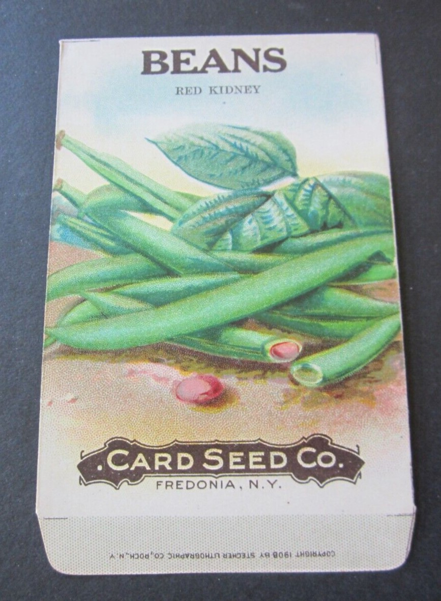 Old Vintage c.1910 - CARD SEED Co. - BEANS - Re...