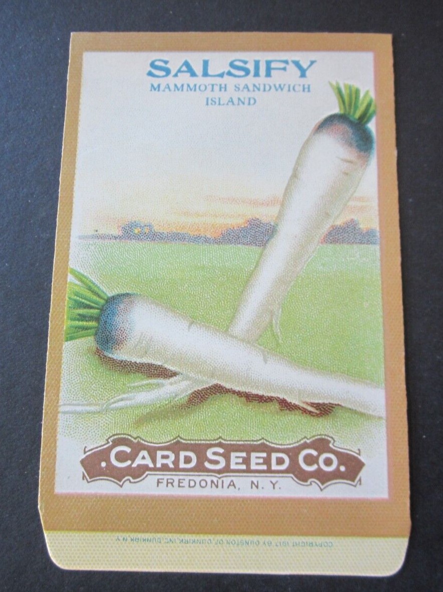 Old Vintage c.1910 - CARD SEED Co. - SALSIFY - ...