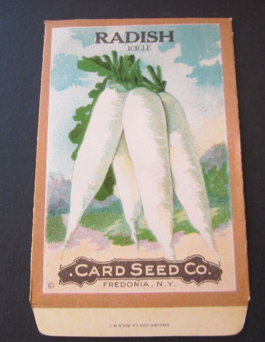Old Vintage c.1910 - CARD SEED Co. - RADISH - I...