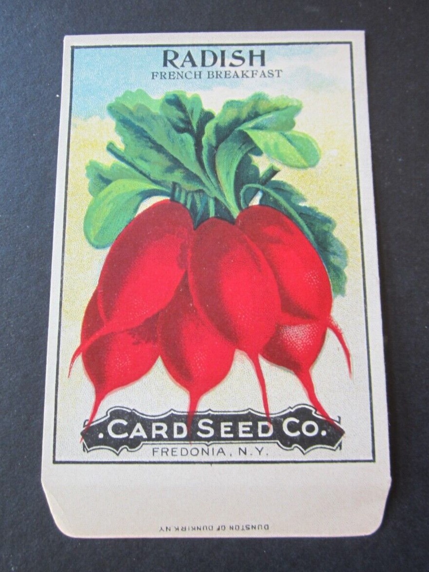 Old Vintage c.1910 - CARD SEED Co. - RADISH - F...
