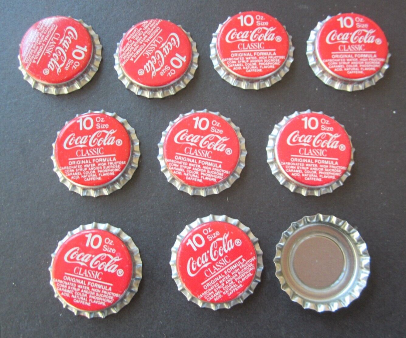 Lot of 10 Old Vintage - COCA COLA CLASSIC - SOD...