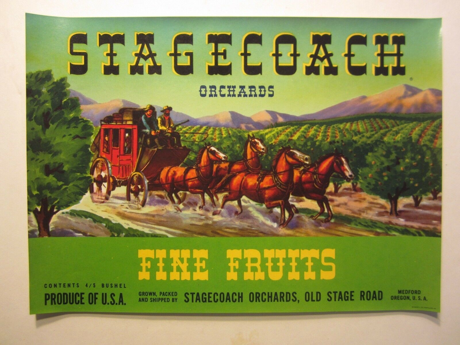  Lot of 25 Old Vintage - STAGECOACH - Fruit LAB...