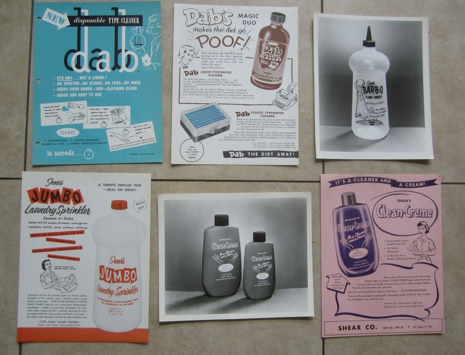 Lot of 6 Old Vintage - Advertising Flyers / Pho...