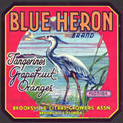 #ZLC265 - Blue Heron Brand Florida Citrus Crate...