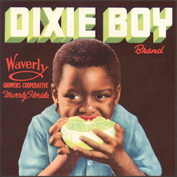 #ZLC022 - Dixie Boy Grapefruit Label with Black...