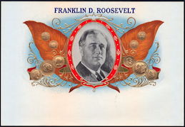#ZLSC092 - Franklin D. Roosevelt Inner Cigar Bo...