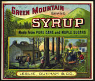 #ZBOT125 - Green Mountain Syrup Label with Mamm...
