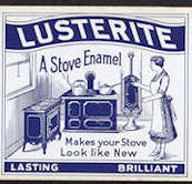 #ZLCA192 - Lusterite Stove Enamel Can Label