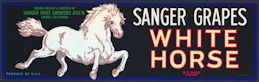 #ZLSG090 - Sanger White Horse Brand Grape Crate...