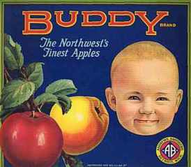 #ZLC010 - Buddy Apple Crate Label