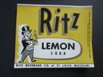  Lot of 50 Old Vintage 1930's - RITZ - Lemon Soda - LABELS - St. Louis