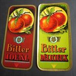 2 Old Vintage c.1920's - French BITTER - LABELS - IDEAL / DELICIEUX