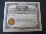 Old c.1900 - SOCORRO IRRIGATION Company - Stock Certificate - NEW MEXICO