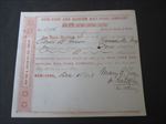 Old c.1850 - NEW YORK and HARLEM RAILROAD - Stock Transfer Certificate