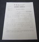 Old 1870's San Francisco - STOCK BROKER CONTRACT - Document - R.B. KYLE - MINING