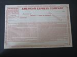 Old c.1900 - AMERICAN EXPRESS COMPANY - Shipping Receipt Document - Unused