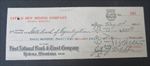 Old Vintage 1930's - LITTLE BEN MINING Co. - Bank Check - Helena MONTANA