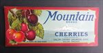 Lot of 5 Old Vintage - MOUNTAIN - Cherry LABELS - Salem Oregon