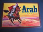 Original Old Vintage - ARAB  Brand - Lemon LABEL - San Dimas - CA.
