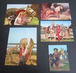 Lot of 5 Old Vintage c.1950's - COWGIRL / Western PHOTO Art PRINTS