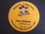 Old Vintage 1950's - HOPALONG CASSIDY - Ice Cream - Hanger SIGN