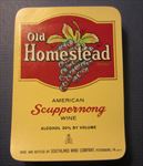  Lot of 100 Old 1940's - OLD HOMESTEAD Scuppernong WINE LABELS - VA.