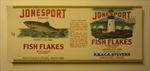  Lot of 100 Old Vintage Jonesport FISH FLAKES - Can LABELS - Maine 