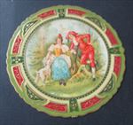 Old Vintage c.1920's - CANDY BOX Decoration CARD - Couple