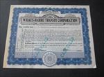 Old Vintage 1950's - WILKES BARRE TRANSIT CORP. - Stock Certificate - PA.