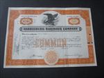 Old Vintage - HARRISBURG RAILWAYS Co. - Stock Certificate - PA.