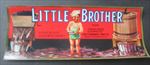 Old Vintage - LITTLE BROTHER - GRAPE Crate LABEL - Fresno CA.