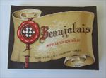  Lot of 100 Old Vintage 1940's - BEAUJOLAIS - French WINE LABELS