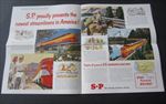 Old Vintage 1950's S.P. Railroad - East and West - NEW STREAMLINERS - Brochure