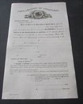Old 1880's - EUREKA NEVADA - Citizenship Document - Declaration of Intention
