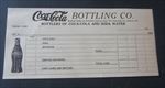 Old Vintage 1920's - COCA COLA Bottling Co. - Sales Sheet - Document