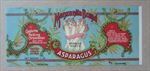 Old Vintage c.1910 - MANZANITA Brand - ASPARAGUS CAN LABEL - California Packing 