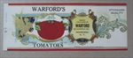Old Vintage 1930's - WARFORD'S - Tomato CAN LABEL - Newburgh N.Y. 