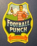 Old c.1920's - FOOTBALL PUNCH - Drink LABEL - RUGBY Player / Field - Duckworth 