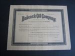 Old Vintage -  BABCOCK OIL COMPANY - Stock Certificate - MAINE