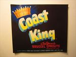 Lot of 100 Old Vintage COAST KING Brussel Sprouts LABELS Santa Cruz CA
