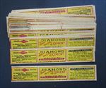 Lot of 50 Old Vintage 1920's - Diamond Ink Co. - MAGIC INVISIBLE CEMENT - LABELS