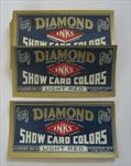 Lot of 50 Old Vintage 1920's - Diamond Inks - Show Card Colors - LABELS 