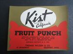  Lot of 50 Old Vintage 1940's KIST California FRUIT PUNCH - Soda LABELS