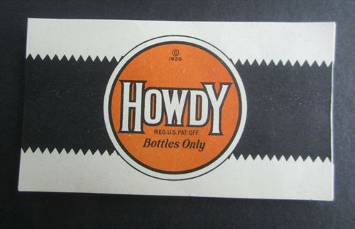  Lot of 50 Old Vintage 1930's - HOWDY - Soda LABELS - Bottles Only