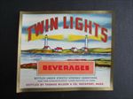  Lot of 50 Old Vintage TWIN LIGHTS Beverages - SODA LABELS - Rockport 