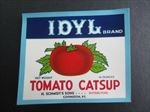  Lot of 50 Old Vintage - IDYL - Tomato CATUP - LABELS - Covington KY.