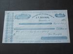 1850's - J.P. SHERWIN - Exchange Office PAY / CHECK Document - POTTSVILLE PA.