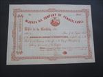 Old 1860's - NIAGARA OIL Co. of PENNSYLVANIA - Stock Certificate - PHILADELPHIA