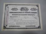 1930's - PHILADELPHIA & GRAY'S FERRY PASSENGER RAILWAY - Stock Certificate - PA.